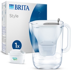 Brita Style Tischwasserfilter inkl. 1 Kartusche hellgrau (1051449)