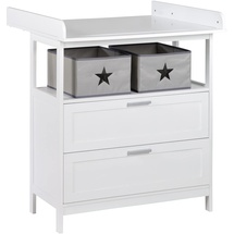 roba Wickelkommode White weiß