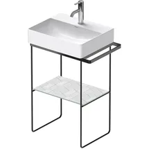 Duravit Metallkonsole 56,5 x 38,1 cm Schwarz Matt