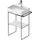 Duravit Metallkonsole 56,5 x 38,1 cm Schwarz Matt