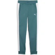 Puma Sporthose "T7 ALWAYS ON Trainingshose Jungen", Mädchen, Gr. 164, Normalgrößen, emerald ice grün, Obermaterial: 100% Polyester. Rippe: 98% Polyester, 2% Elasthan, unifarben, regular fit, Hosen Sporthose