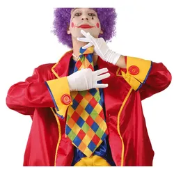 Karierte XXL Clowns Krawatte 55cm