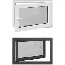 vidaXL Kellerfenster RISOR 90 x 50 cm PVC und Glas