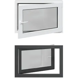 vidaXL Kellerfenster RISOR 90 x 50 cm PVC und Glas