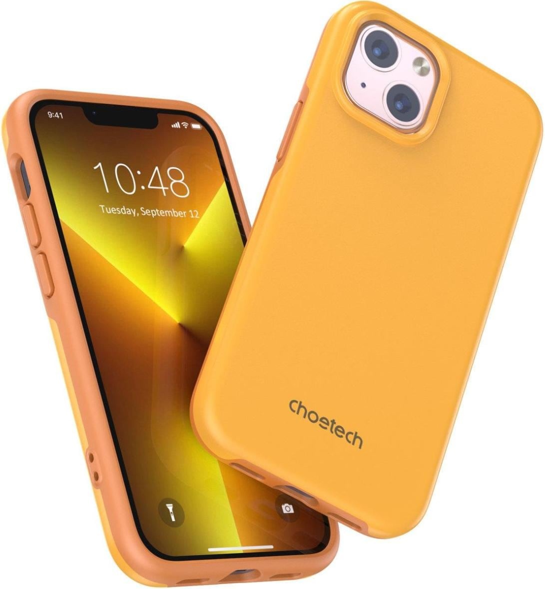 Choetech PC0112-MFM-YE iPhone13 MFM PC + TPU Phone Case, 6.1 Inch, Orange (iPhone 13), Smartphone Hülle, Orange