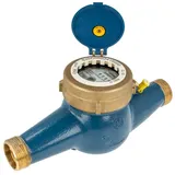 Schlösser Armaturen JS Hauswasserzähler MNR 1 Zoll DN 25 Q3=10, R80, Baulänge 260 mm