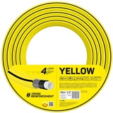 Cellfast YELLOW Gartenschlauch, Leicht, Strapazierfähig, 4-lagig, Haltbare Kreuzgeflecht, UV und Algenfest, Verwindungsfestigkeit, REACH-Technologie, 20 bar, -10/+50° Verschluss: 1/2", 50m