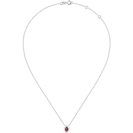 Live Diamond Kette LDW050155 Rubinrot / Silber