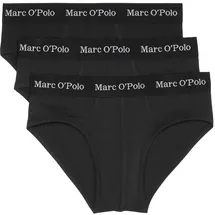 Marc O'Polo Essentials Slip schwarz/weiß L 3er Pack
