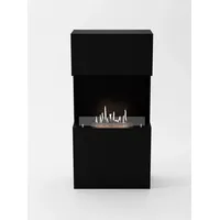 GLOW FIRE Echtfeuer-Dekokamin Nordland Ethanol Kamin, Bioethanol Kamin mit 3h Brenndauer, Heizleistung bis 2 kw schwarz