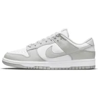 Nike Dunk Low Retro Herrenschuh, Weiß/Grey Fog, Größe 38.5 - Grau