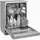 Exquisit GSP9313-030E Geschirrspüler (freistehend, 600 mm breit, Inox)