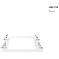 Brumberg Reduzierring zu Einbaudownlight APOLLO MAXI, 27x27 cm, Stärke 0,15 cm, mit 3 Befestigungsfedern, weiß BRUM-81146170