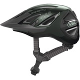 ABUS Urban-I 3.0 ACE - sportlicher Fahrradhelm mit LED-Rücklicht, verlängertem Schirm und Magnetverschluss - für Damen und Herren - Grün, Größe M