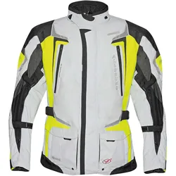 Germot Allround Herren Motorradjacke - hellgrau-neongelb - 3XL