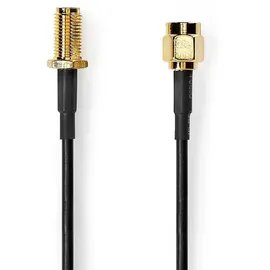 Nedis Antennenkabel 1x SMA-Stecker 1x SMA-Buchse 1 m Schwarz