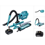 Makita DCL 184 T1 Akku Staubsauger 18 V 54 mbar 0,5 l + 1x Akku 5,0 Ah - ohne Ladegerät