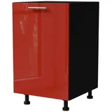 Feldmann-Küchen Unterschrank Brerra 50 x 50 x 82 cm Karminrot Hochglanz