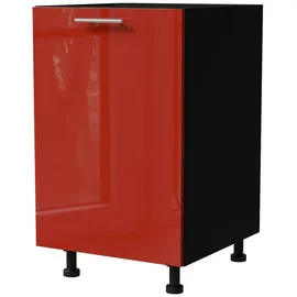 Feldmann-Küchen Unterschrank Brerra 50 x 50 x 82 cm Karminrot Hochglanz