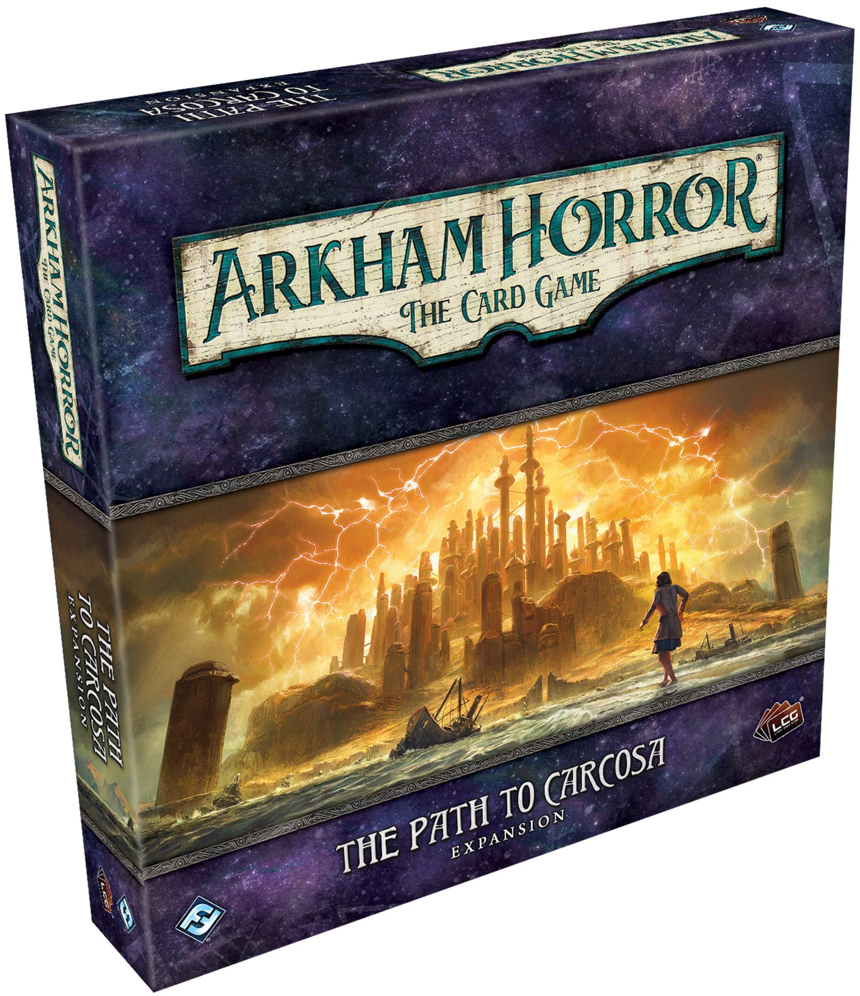 Fantasy Flight Games , Arkham Horror The Card Game: Deluxe Expansion - 2. The Path to Carcosa , Card Game , Ages 14+ , 1 to 4 Players , 60 to 120 Minutes Playing Time