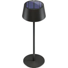 goobay Kabellose LED-Tischleuchte Solar Schwarz
