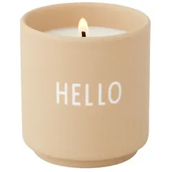 Design Letters - Duftkerze klein, Hello / beige