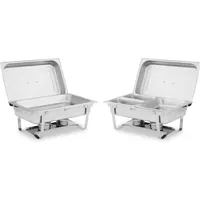 Royal Catering Chafing Dish Set 2-teilig 2 x 8 L inkl. GN Behälter -