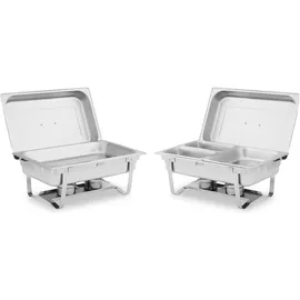Royal Catering Chafing Dish Set 2-teilig 2 x 8 L inkl. GN Behälter -