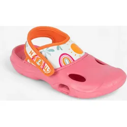 Bade-Clogs Babys/Kleinkinder - Clog 500 kaugummirosa|Karotten-orange 24/25