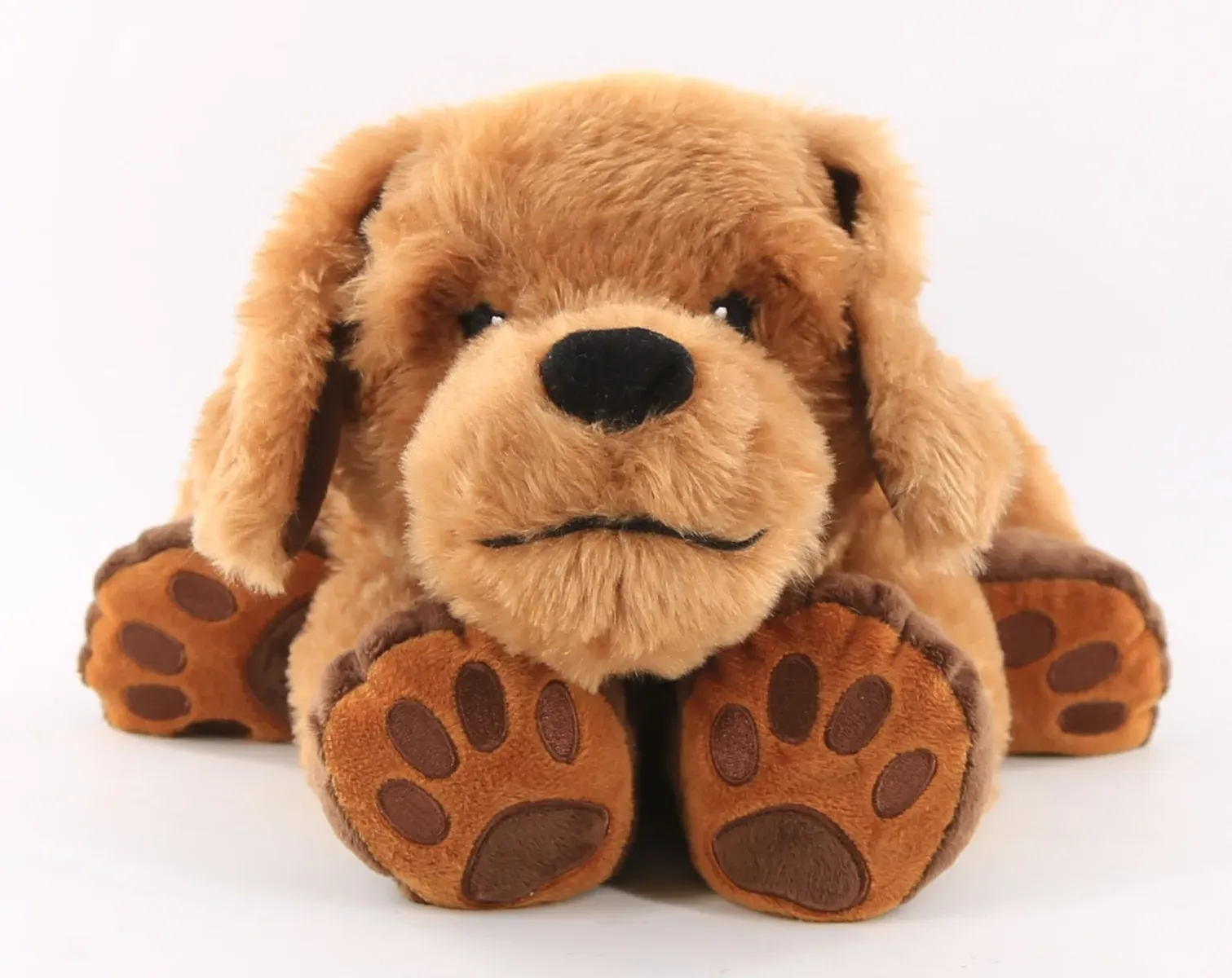 Therapietier Hund 1,1 kg Plüsch braun/beige/weiß, 45x40x20 cm - Roylco Theo - Wärme-/Kältefunktion, Lavendelduft, sensorisch