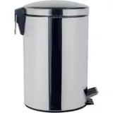 Buri Edelstahl Treteimer 3 l Silber