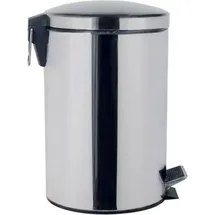 Buri Edelstahl Treteimer 3 l Silber