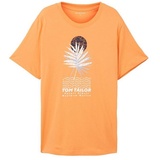 TOM TAILOR Herren T-Shirt PRINTED Regular Fit Fruity Melon Orange, L