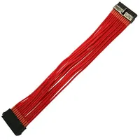 Nanoxia 24-Pin ATX Verlängerung 30cm, sleeved rot (NX24V3ER)