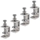 Ponezg C Klemme Edelstahl 35mm C Zwingen Schraubzwingen Klein Klemmschraube Schraubklemme Klemmen Metall Klemmhalterung Tischklemme 6-30mm Einstellbar Kieferöffnungen M8 Zwinge Set, C-Clamp (4 Stück)
