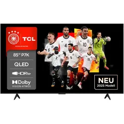 TCL QLED-Fernseher "85P71KX1", F (A-G), schwarz, 85, Fernseher, Multi-HDR, Dolby Vision, Smart TV, Apple Airplay2, Dolby Atmos, Slim