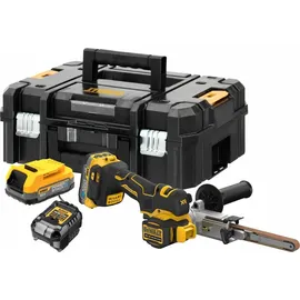 DeWalt Akku-Bandfeile inkl. 2x Powerstack Akku (18 Volt / 1,7 Ah) mit Pouch-Akku Technologie