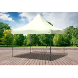 Faltpavillon Faltzelt Pavillon 3x3m Beige Gartenzelt Klappzelt Wasserdicht