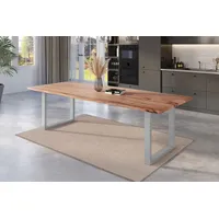 Sam Esstisch Baumkante massiv Akazie natur 300 x 100