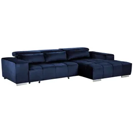Livetastic Ecksofa Leder 3-Sitzer Dunkelgrau