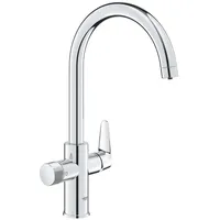 Grohe BauCurve Einhebelmischer Blau
