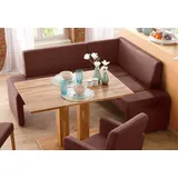Home Affaire Bologna 180 x 84 x 140 cm Luxus-Microfaser langer Schenkel links braun