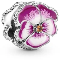 Pandora Charm "Pinkes Garten-Stiefmütterchen Blume" Silber 790777C01