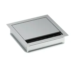 BACHMANN LOOP SQUARE Kabeldurchführung, 120mm, Aluminium