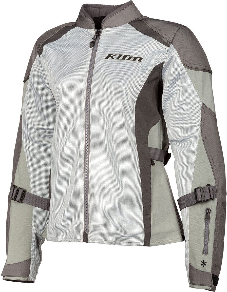 Klim Avalon, veste textile femme - Gris Clair/Gris/Gris Foncé - L