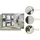 WELLTIME SIENA Unterschrank 74 x 88 x 31 cm Silber/Weiß
