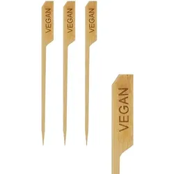 PAPSTAR 250 Fingerfood - Spieße "pure" 12 cm "VEGAN"