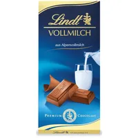 Lindt Vollmilch-Tafel |Schokoladentafel|feinste Alpenvollmilch Chocolade |glutenfrei |100g | Schokoladengeschenk (Packung mit 10)