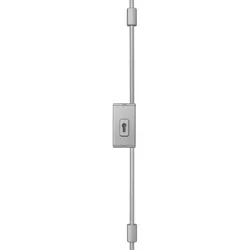 WET-Stangenschloss, mit Stangenset 135/135 cm, TSS550, Metall silber - silber
