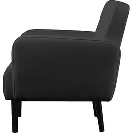 MEET Sessel LISBOA Kunstleder 71 x 83 x 55 cm Schwarz